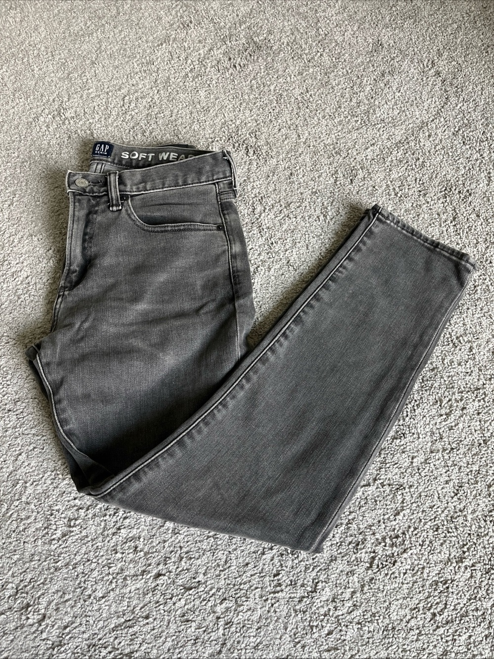 Men’s Gap Denim Faded Gray Soft Wear Size 29/30 Slim